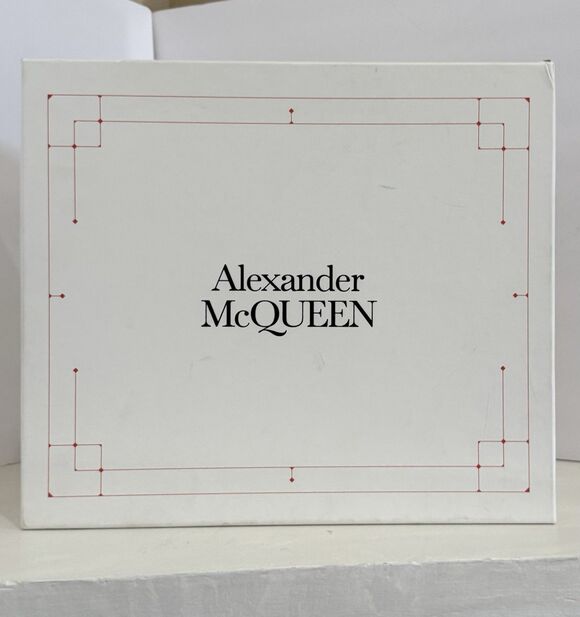 Alexander McQueen Canvas High Top Boots Black Lug Sole Sneakers EU 43.5 Designer main image 13